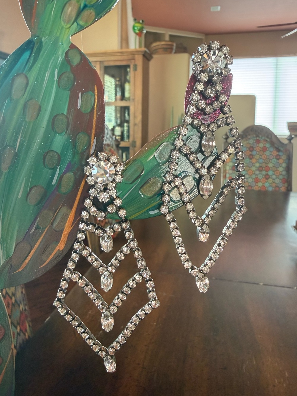 Rhinestone vintage jewelry earrings